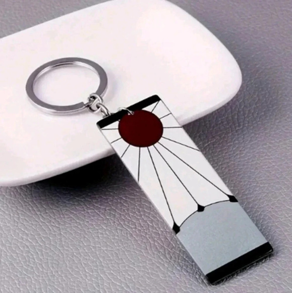 Demon Slayer anime manga collectors silver keychain Japan TV show book bag purse - Picture 5 of 6